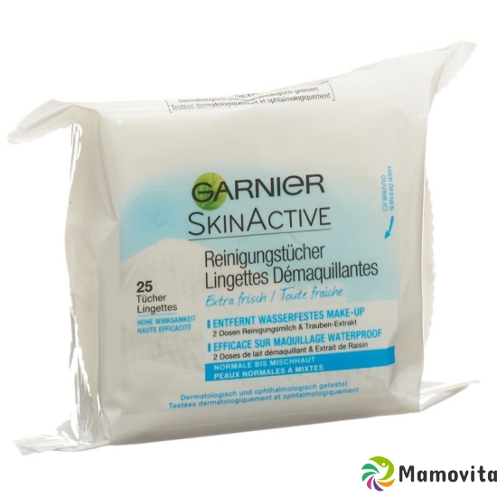 Garnier Skin Naturals cleaning cloths for normale- to combination skin 25 pcs buy online