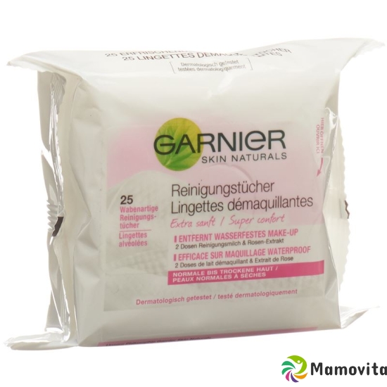 Garnier Skin Naturals cleaning cloths for normal to dry skin 25 pcs buy online