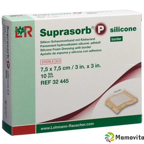 Suprasorb P silicone border 7.5x7.5cm 10 pcs buy online