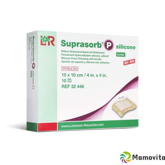 Suprasorb P silicone border 10x10cm 10 pcs buy online