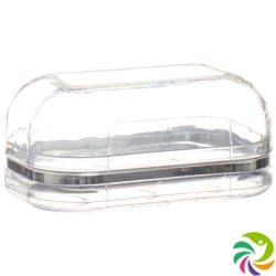 Herba soapbox transparent with silver edge