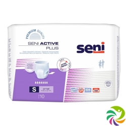 Seni Active Plus elastic incontinence pants S Premium Quality breathable 10 pcs