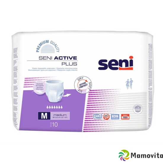 Seni Active Plus elastic Inkonzinenzhosen M Premium Quality breathable 10 pcs buy online