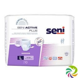 Seni Active Plus elastic incontinence pants L Premium Quality breathable 10 pcs