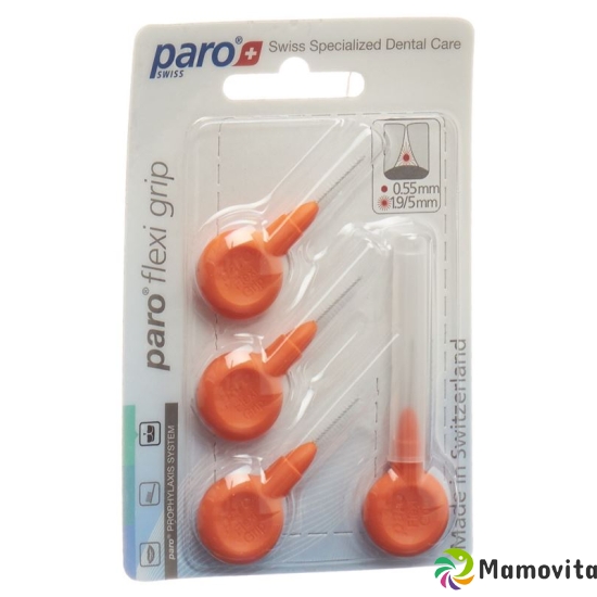 Paro FlexiGrip 1.9 / 5mm x-fin orange conically 4 pcs buy online