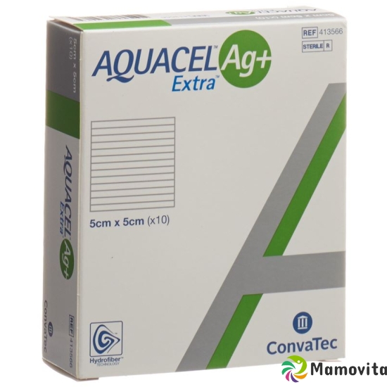 AQUACEL Ag + Extra compress 5x5cm 10 pcs buy online