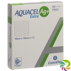 AQUACEL Ag + Extra compress 10x10cm 10 pcs