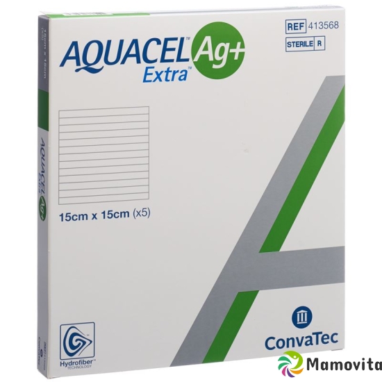 AQUACEL Ag + Extra compress 15x15cm 5 pcs buy online