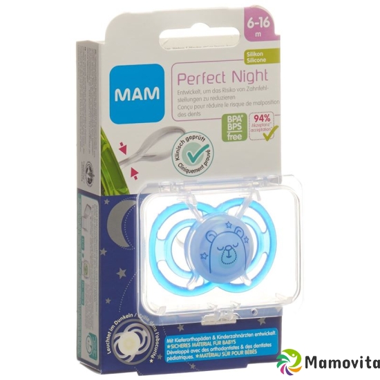 MAM Perfect Night pacifier silicone 6-16 months buy online