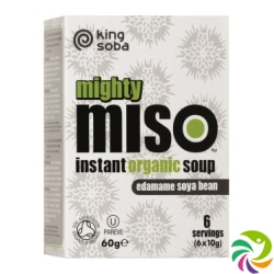 King Soba Mighty Miso Suppe Instant Edam Bio 6x 10g