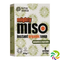 King Soba Mighty Miso Suppe Instant Kuerb Bio 6x 10