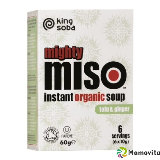 King Soba Mighty Miso Suppe Instant Tofu Bio 6x 10g buy online