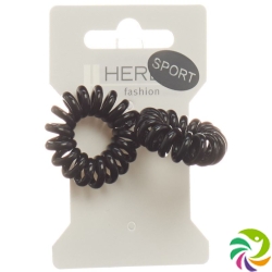 Herba hair tie 3.8cm black 2 pcs