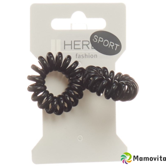 Herba hair tie 3.8cm black 2 pcs buy online