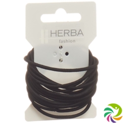 Herba hair tie 4.2cm black 16 pcs