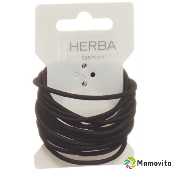 Herba hair tie 4.2cm black 16 pcs buy online