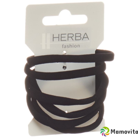 Herba hair tie 5.6cm black 6 pcs buy online