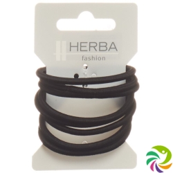 Herba hair tie 5cm black 8 pieces