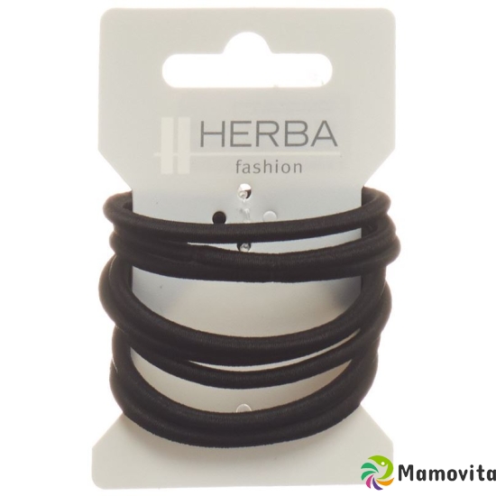 Herba hair tie 5cm black 8 pieces buy online