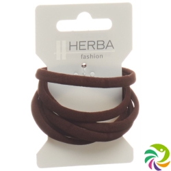 Herba hair tie 5.6cm brown 6 pcs