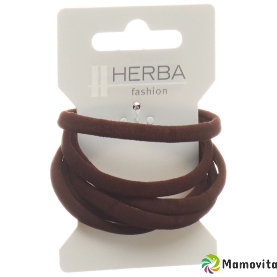 Herba hair tie 5.6cm brown 6 pcs buy online