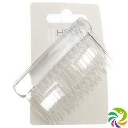 Herba side comb 7.4cm cristal 2 pcs