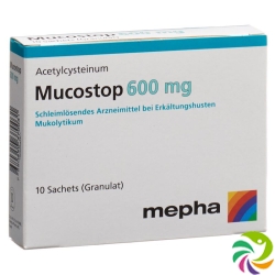 Mucostop granules 600 mg 10 sachets