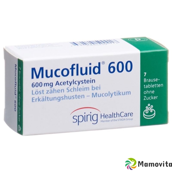 Mucofluid 600 mg 7 effervescent tablets buy online