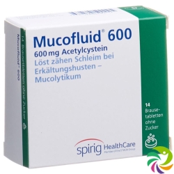 Mucofluid Brausetable 600 mg Ds 14 pcs