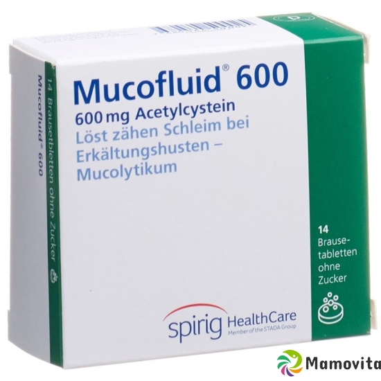 Mucofluid Brausetable 600 mg Ds 14 pcs buy online