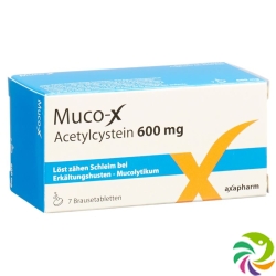 Muco-X 600 mg 7 effervescent tablets