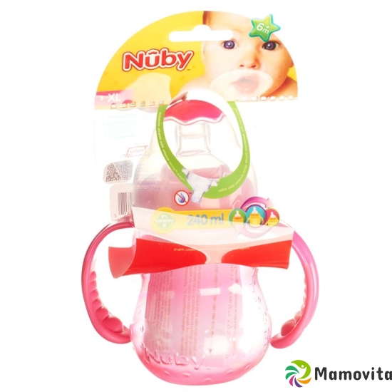 Nuby Weithalsflasche Starter Cup with handles. beak sucker buy online