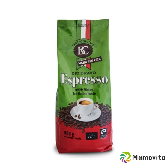 BC Bertschi Café Bio Bravo Espresso Ground Bio Fairtrade 500 g buy online