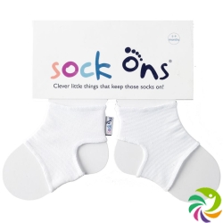 Sock ons ​​white baby 0-6M 1 pair