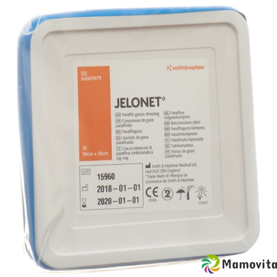 Jelonet paraffin gauze 10cmx10cm Ds 10 pcs buy online