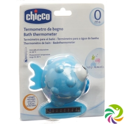 Chicco Bath Thermometer Globe Fish light blue 0m +