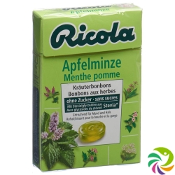 Ricola apple mint candy without sugar with stevia Box 50 g