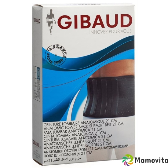 GIBAUD lumbar support belt anatomically 21cm Gr1 78-89cm buy online