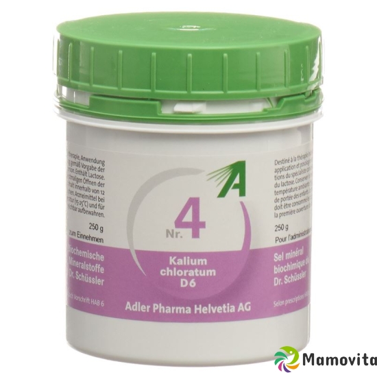 Adler Schüssler Nr4 Potassium chloride 250 g tbl D6 buy online