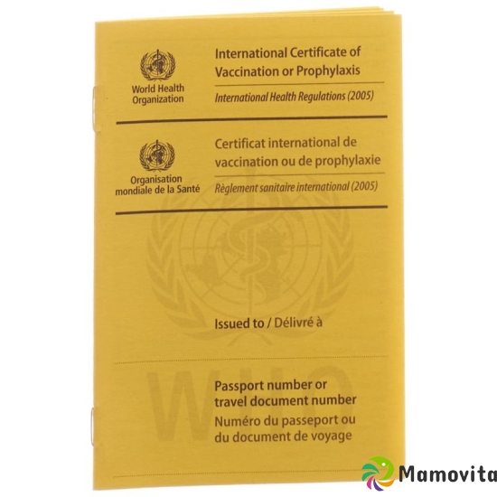 WHO vaccination card International Yellow buy online