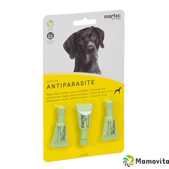 martec PET CARE Drop on antiparasite dog + 15kg 3 x 2 ml buy online