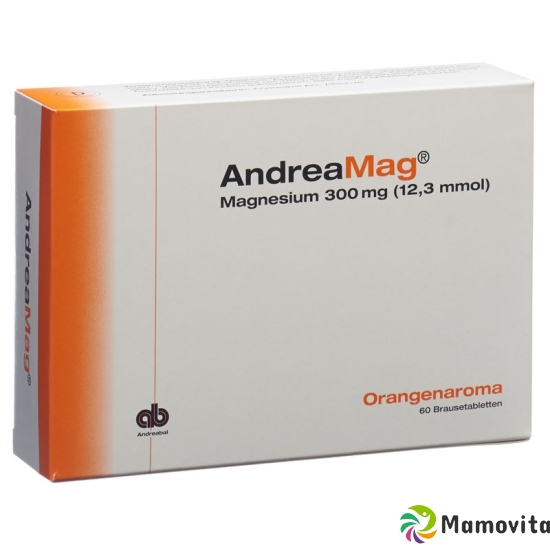 Andreamag Brausetabl 300 mg Orange flavor 60 pcs buy online