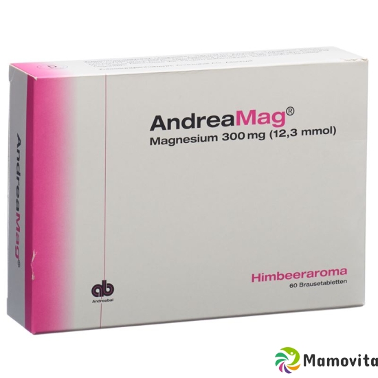 Andreamag Brausetabl 300 mg with raspberry flavor 60 pcs buy online