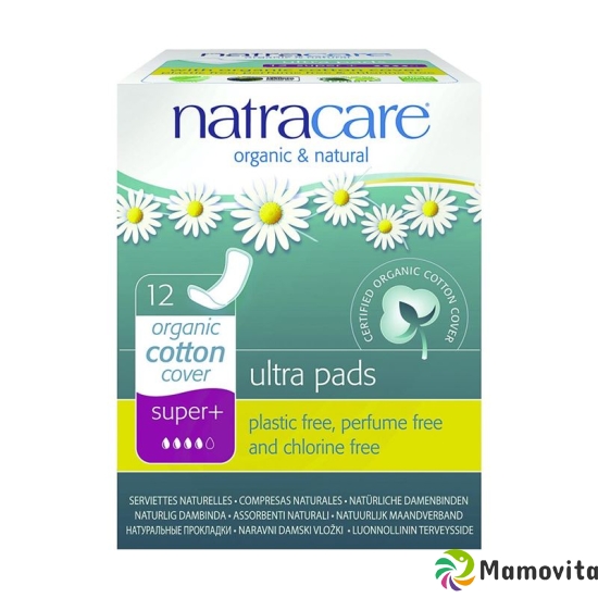 Natracare Sanitary Napkins Ultra Super Plus 12 pieces buy online