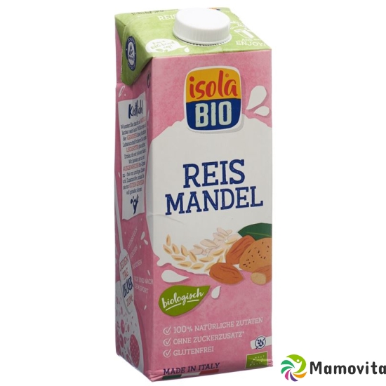 Isola Bio almond rice milk Tetra 1 lt buy online