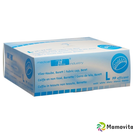 BMA nonwoven hoods L White 100 pcs buy online