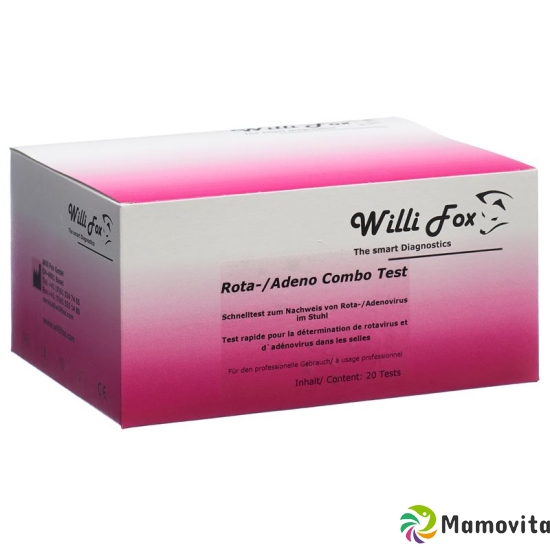 Willi Fox Rota-Adenovirus combo test 20 pieces buy online