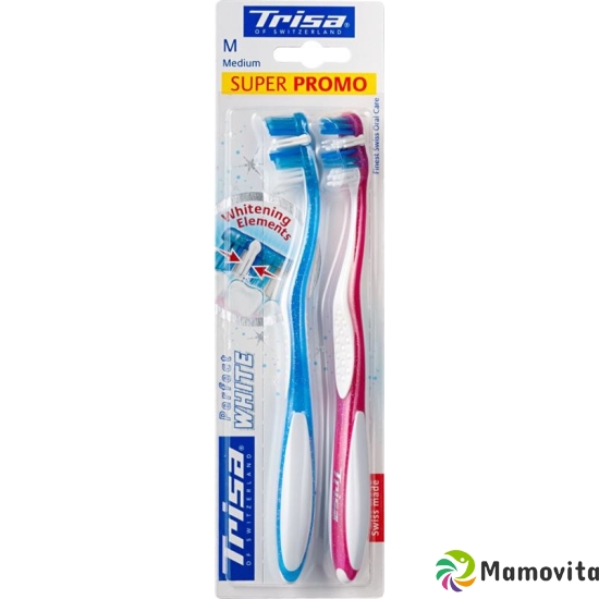 Trisa Perfect White toothbrush medium Duo buy online