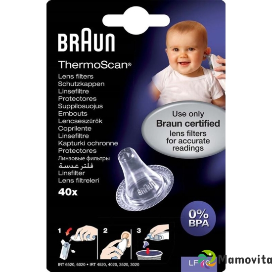 Braun Thermoscan replacement mesh caps LF40EULA to Thermoscan 40 pcs buy online