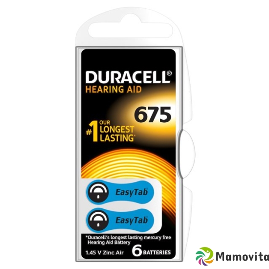 Duracell battery EasyTab 675 Zinc Air 1.4V D6 6 pcs buy online